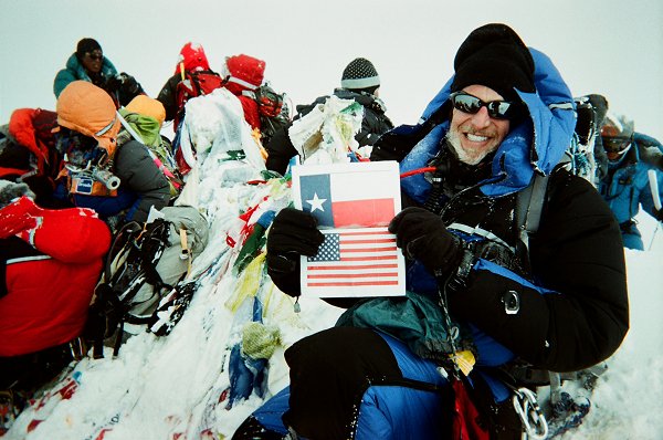 At Mount Everest summit
